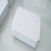 witte tin box rechthoek geschenkdoos afdichting duidelijke thee snoep visitekaartje USB opbergdozen Case Sundery Organized