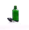 100pcs 10 15ml 20 30 100 ml de vidrio verde reactivo Líquido Pipeta Bottalas Drops de los ojos Aromaterapia Aceites esenciales Bottames