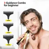 Clipper de cabelo elétrico USB recarregável 0mm shaver barba trimmer profissional homens corte máquina barbearia 220106