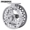 PROBEROS Fly Fishing Wheel 3/4-5/6-7/8 WT Катушка Алюминий с ЧПУ Машинная резка Большая оправка Литье под давлением 220308