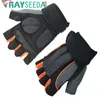 Rayseeda Half Finger Weight Podnoszenie Rękawice Pull Up Gym Rękawica Kolarstwo z podparciem nadgarstka dla mężczyzn Kobiety Fitness Trainning Sports Q0107