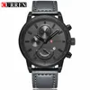 Ny Relogio Masculino Curren Quartz Watch Men Top Brand Luxury Leather Mens Watches Casual Sport Clock Men armbandsur T2320H