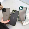 Матовые чехлы-бамперы для защиты камеры для iPhone 13 12 11 Pro Max XR XS Max X 8 7Plus, матовая полупрозрачная противоударная задняя крышка