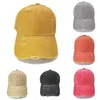 Parti Şapkaları 150pcs Ponytail Beyzbol Kapakları Yıkanmış Dağınık Çörekler Şapkalar Yaz Kamyoner Pony Visor Kapağı Çapraz Çapraz Şapka Snapbacks T500301