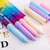 Rainbow Drift Sand Creative Ballpoint Pen Glitter Crystal Colorful Kids Novelty Stationery Gift Office Fun Release Relax Play Ball Pen SN475