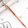 Pen Gift Ball-point pens Durable BallPoint Pens Big Diamond Metal Pen Crystal pen Creative School Office Stationery Writing Supplies WMQ181