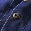 Европейская и американская мужская джинсовая куртка XXXXL высококачественный дизайнер бренд весенние мужские джинсы куртка и пальто плюс размер 4XL C896 C1108