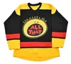 Thr # 00 Static Shock Black Hockey Jersey 100% zszył dowolną nazwę dowolnego numeru Custom Hockey Koszulki S-5XL