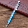 27 Color de DIY creativo de tubo vacío de metal bolígrafos de auto-llenado del brillo flotante de flores secas Crystal bolígrafo bolígrafos