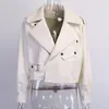 Ailegogo جديد وصول الشتاء الخريف المرأة محفظة جلدية campera chaqueta cuera موهير مودي معطف المرأة veste cuir دي كورو 201030