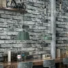 3D su geçirmez retro tuğla duvar kağıdı rulo restoran kafe oturma odası arka plan duvar dekor vinil pvc duvar kağıdı papel de parede236v
