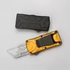 Nieuwe aankomst Sabel WULF PAPIER KUNTTER SNEUT MESSINOAL DUBBELE ACTIE Automatisch utility Pocket EDC 6061T6 Aluminium Handgreep Out8189177