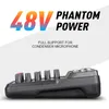 6 canais portátil Digital O Console Mixer com som Power Cardbluetooth USB 48V para gravação de DJ Plug6049141