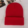 Kobiety Męskie Unisex Plain Beanie Dzianiny Cykl Czaszka Czapka Czapka Czapka Zimowa Ciepła Slouchy Oversize Akrylowe Czapki Szary Czarny 23 Kolory