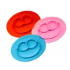 Baby Silicone Bowls Dishes Plates Children Food Grade Silicone Non Slip Cute Bowl Kid Baby One Piece Dish Dining Mat 7 Colors EWD2061