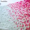Yoshiko 50pcs 8cm têtes de fleurs de soie rose artificielle pour mariage maison jardin bricolage décoration de Noël fausses fleurs baiser boule Y200903