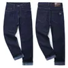 Плюс размер 42 44 46 48 45 50 52 мужские зимние теплые джинсы бизнес случайные синие черные прямые свободные джинсовые брюки мужские брюки G0104
