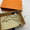 2022 Kärlekarmband Halsband Mode Man Kvinna Kedja Bröllopsarmband Halsband Specialdesigner Smycken Toppkvalitet med låda