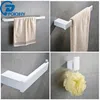 white shelf with towel bar