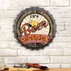 35cm Bottle Cap 3D Wall Clock Retro Beer Wine Modern Design Iron Metal Silent Quartz Clocks Bar Living Room Home Decor Creative H1230