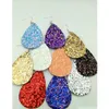 20 couleurs Boho Pu cuir larme balancent boucles d'oreilles pour la mode bijoux à la mode femmes goutte d'eau en cuir boucles d'oreilles Ohyre