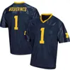 Michigan Wolverines College Football Jersey J.J. McCarthy Blake Corum Donovan Edwards Cornelius Johnson Roman Wilson Jaylen Harrell Michael Barrett Kris Jenkins 4X