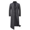 Двойное пальто хань издание выращивать мораль мужчин, долгое время на колене осенью и зимой мужской одежды1