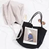 에코 친화적 인 여성 코듀로이 쇼핑백 가벼운 헤비 듀티 재사용 핸드백 캐주얼 큰 지갑