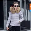 U-jurando casaco de inverno mulheres parka com capuz fino colarinho de algodão acolchoado casaco casaco feminino quente parkas outwear 201201