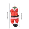 50 cm julhänge Santa Claus Hanging Doll Ladder Rope Climbing Year Tree Decoration Decor Y201020