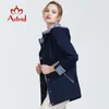 Astrid herfst aankomst vrouw plus maat korte trench jas voor vrouwen met een kap warme dunne rits AS9013 201030