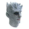 Movie Game Thrones Night King Maschera Halloween Realistic Scary Cosplay Costume Latex Party Mask Adult Zombie Puntelli Y200103