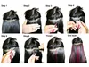 Micro Loop Links Hårförlängning Nano Ringar Remy Human Hair 100s 50g Bleach Blond #613 Silky Straight Black Brwon 14 to 24inch