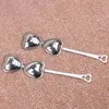 Stainless steel Drinkware Handle Heart-Shaped Heart Shape Tea New Infuser Strainer Filter Spoon Spoons Wedding Party Gift Favor 133 K2