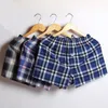 / Lot Boxer Hommes Mince Summer Sous-Vêtements Sous-Vêtements Coton Courts Plaid Spoliber Shorts Flexibles Boxer Sous-vêtements masculins LJ201110