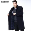 Batmo Aankomst Autumnwinter Hoge kwaliteit Wol Lange Trench Coat Menmen's Wool JacketSwarm Coatplus-Size M-XXXL8808 201127