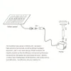 Foxnovo 7V 1.2W 180L / H Solkraft Vattenpump Akvarium Fountain Pool Garden Pond Submersible Pump (Svart) Y200922