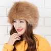 Bonnet / Skull Caps Chapeau d'hiver chaud 2021 Imitation Fourrure Mode Faux Cossak Style russe pour dames femmes1