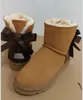 Women Kids Ribbon Snow Boots New Design Girl And Childen Winter Ankle Shoes Boot