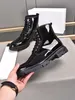 2022 Nyaste Fashion Luxury Designer Boots Man Sko High-Top Casual Läder Skor Bekväm Högkvalitativ Fritid Män Skor Storlek 38-44 med låda