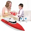 Höghastighets RC båt 2.4GHz 4 kanal Radio fjärrkontroll RC Racing Boat Electric Toys RC Toys för Childern Bästa gåvor