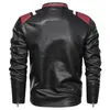 Sonbahar Kış Yeni erkek Deri Ceketler Erkekler Yüksek Kaliteli Faux Deri Mont Erkek Motosiklet Artı Kadife Sıcak PU Giyim 201120