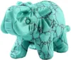 Pierre opale opale éléphant 1,5 pouces (environ 3,8 cm) statue artisanat pierre naturelle sculpture statue chakra sculpture pierre guérison aura sac gratuit