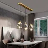 Luxur Copper Lamp Modern Restaurant Crystal Pendant Lights Nordic Decor Bedside Hanging Light Crystal Lighting Eymtures