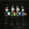 Glass Nectar quartz tips dab rigs hookah with silicone wax container oil rig Straw Concentrate 10 mm 14mm Joint