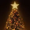 Nicexmas شجرة عيد الميلاد الأعلى أدى ضوء نجمة عيد الميلاد شجرة الذهب ستار توبر الديكور بطارية تعمل تريتوب زخرفة جديد وصول 201127