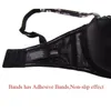 La bande d'impression de soutien-gorge en dentelle sexy à armatures pour femmes a des bandes adhésives Soutiens-gorge push-up pour femmes, plus la taille 30C-40G 201202