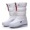 Alta qualidade mulheres antiderrapante à prova d 'água plataforma neve botas brancas mulheres sapatos de inverno y200115