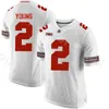Ncaa College Ohio State Buckeyes 7 Dwayne Haskins Jersey 2 Chase Young 2 JK Dobbins 25 Mike Weber 21 Parris Campbellサッカーステッチ