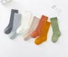 Chaussettes respirantes solides pour enfants Bébé girls039 bas de coton chaussettes pour bébé enfants doux longs chaussettes de bas décontractées pour nourrissons pour 04265903